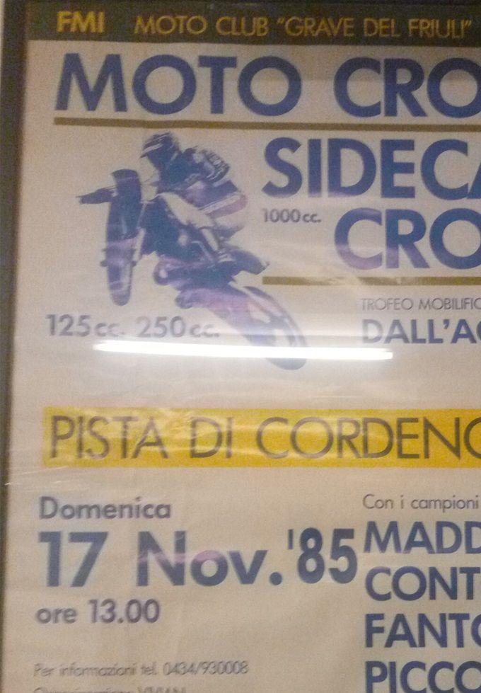 1985 arrivano i Campioni :Picco Maddi Fanton Contini ed anche i sidecarcross